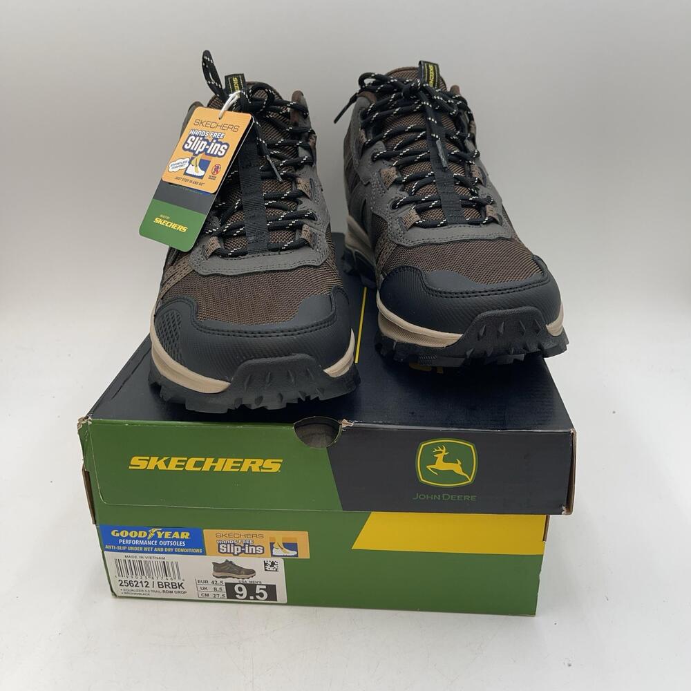 Skechers Equalizer 5.0 Trail-Row Crop Shoes Mens Size 9.5 Brown Trail Slip-Ins